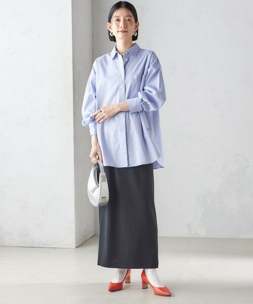 SHIPS / シップス ロング・マキシ丈スカート | 〈手洗い可能〉リブ ジャージー 2WAY ストレッチ スカート | 詳細19