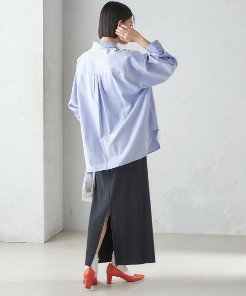 SHIPS / シップス ロング・マキシ丈スカート | 〈手洗い可能〉リブ ジャージー 2WAY ストレッチ スカート | 詳細21