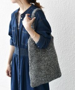 SHIPS / シップス トートバッグ | SHIPS any: A4 ラメ シャギー ニット トート