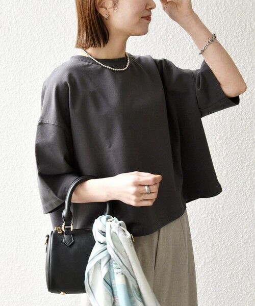 SHIPS / シップス Tシャツ | 《一部追加予約》【WEB限定】SHIPS any:〈洗濯機可能〉インレイ ハーフスリーブ ショートTEE | 詳細14