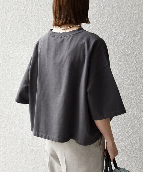 SHIPS / シップス Tシャツ | 《一部追加予約》【WEB限定】SHIPS any:〈洗濯機可能〉インレイ ハーフスリーブ ショートTEE | 詳細15