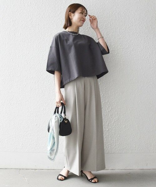 SHIPS / シップス Tシャツ | 《一部追加予約》【WEB限定】SHIPS any:〈洗濯機可能〉インレイ ハーフスリーブ ショートTEE | 詳細11