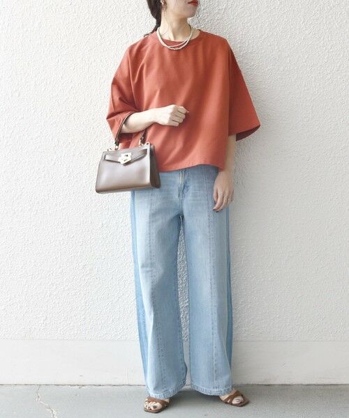 SHIPS / シップス Tシャツ | 《一部追加予約》【WEB限定】SHIPS any:〈洗濯機可能〉インレイ ハーフスリーブ ショートTEE | 詳細22