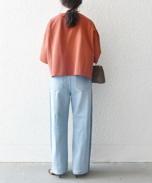 SHIPS / シップス Tシャツ | 《一部追加予約》【WEB限定】SHIPS any:〈洗濯機可能〉インレイ ハーフスリーブ ショートTEE | 詳細23