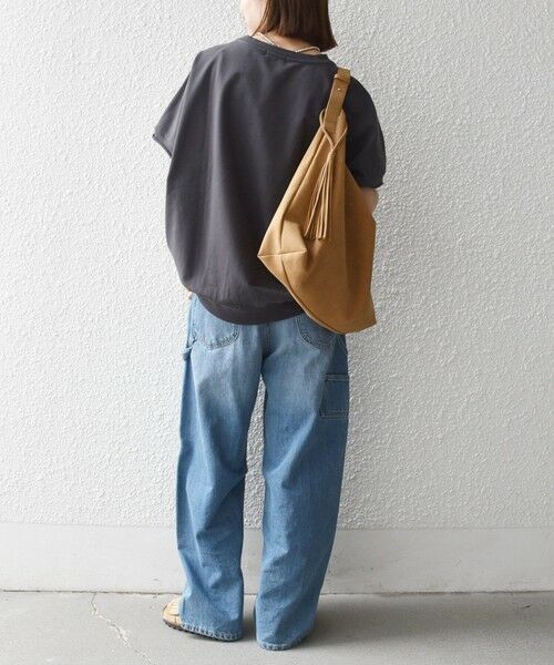 SHIPS / シップス Tシャツ | 《一部予約》【WEB限定】SHIPS any:〈洗濯機可能〉インレイ コクーン ショートスリーブ プルオーバー | 詳細12