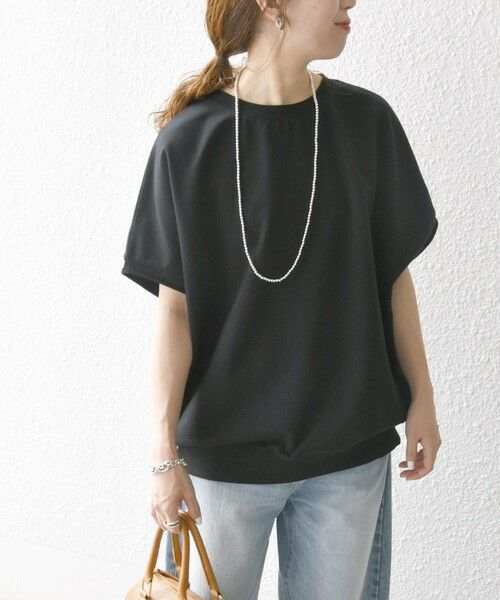 SHIPS / シップス Tシャツ | 《一部予約》【WEB限定】SHIPS any:〈洗濯機可能〉インレイ コクーン ショートスリーブ プルオーバー | 詳細22