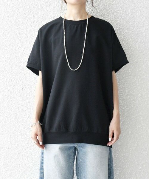 SHIPS / シップス Tシャツ | 《一部予約》【WEB限定】SHIPS any:〈洗濯機可能〉インレイ コクーン ショートスリーブ プルオーバー | 詳細27