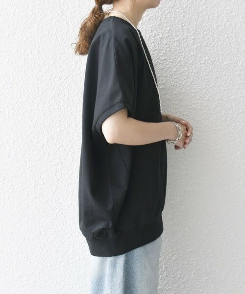 SHIPS / シップス Tシャツ | 《一部予約》【WEB限定】SHIPS any:〈洗濯機可能〉インレイ コクーン ショートスリーブ プルオーバー | 詳細29