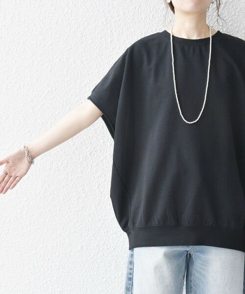 SHIPS / シップス Tシャツ | 《一部予約》【WEB限定】SHIPS any:〈洗濯機可能〉インレイ コクーン ショートスリーブ プルオーバー | 詳細30