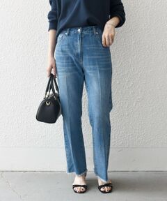 SHIPS any: センタープレス デニム パンツ［SHIPS any DENIM］