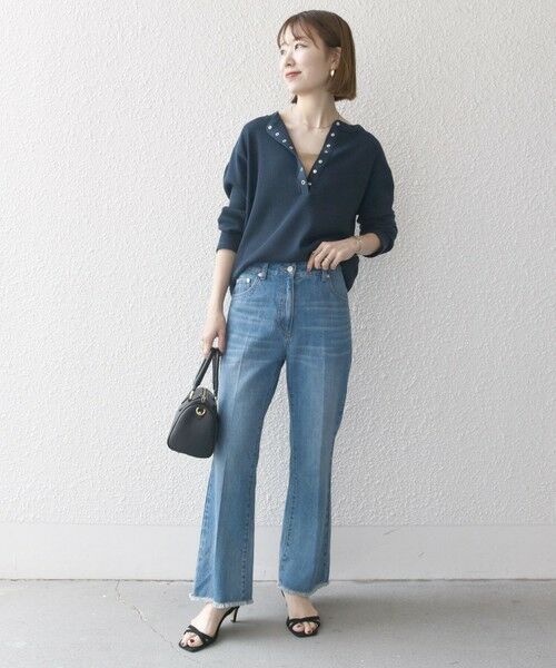 SHIPS for women / シップスウィメン デニムパンツ | SHIPS any: センタープレス デニム パンツ［SHIPS any DENIM］ | 詳細9