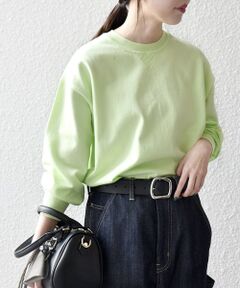 SHIPS / シップス ニット・セーター | 《一部追加予約》SHIPS any:〈手洗い可能〉スウェットライク ニット プルオーバー