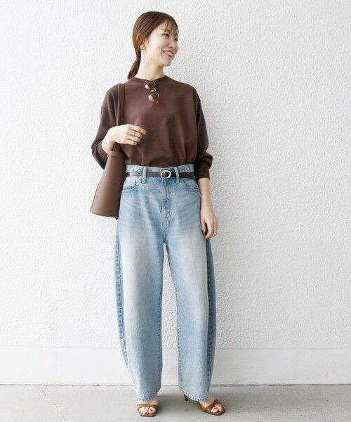 SHIPS / シップス ニット・セーター | 《一部追加予約》SHIPS any:〈手洗い可能〉スウェットライク ニット プルオーバー | 詳細20