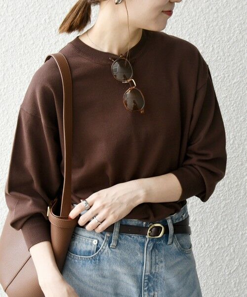 SHIPS / シップス ニット・セーター | 《一部追加予約》SHIPS any:〈手洗い可能〉スウェットライク ニット プルオーバー | 詳細26