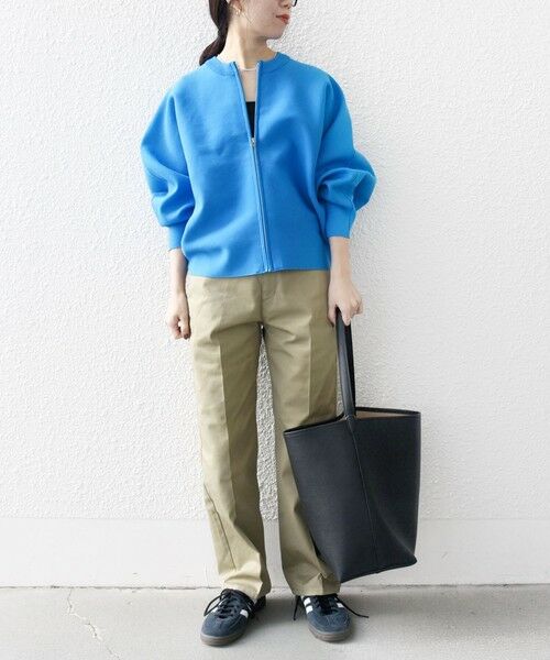 SHIPS / シップス カーディガン・ボレロ | 《一部追加予約》【WEB限定】SHIPS any:〈手洗い可能〉ドルマン ジップ ブルゾン カーディガン | 詳細29