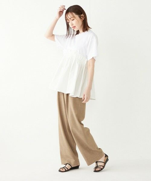 SHIPS for women / シップスウィメン カットソー | SHIPS Colors:〈手洗い可能〉フハク ドッキング TEE 2◇ | 詳細11