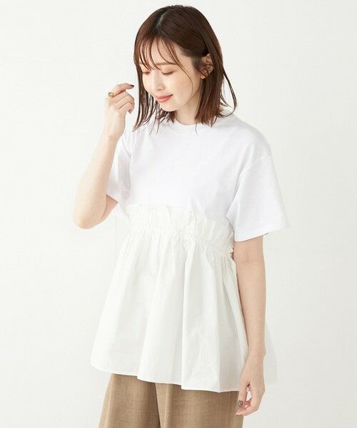 SHIPS for women / シップスウィメン カットソー | SHIPS Colors:〈手洗い可能〉フハク ドッキング TEE 2◇ | 詳細14