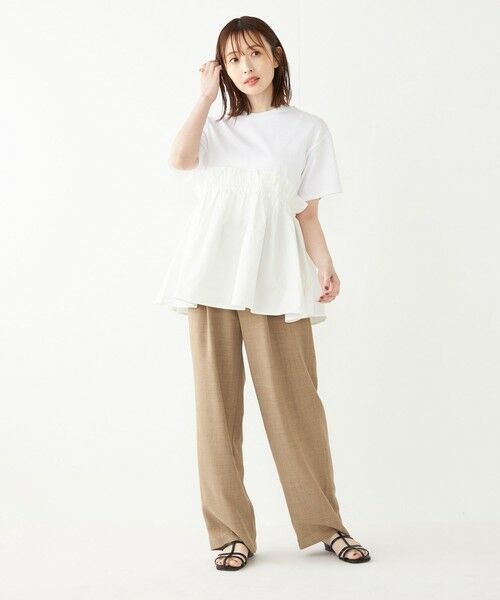 SHIPS for women / シップスウィメン カットソー | SHIPS Colors:〈手洗い可能〉フハク ドッキング TEE 2◇ | 詳細16