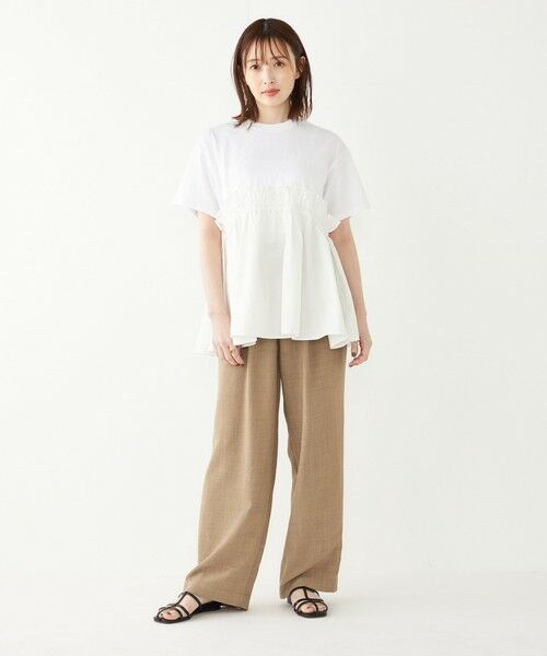 SHIPS for women / シップスウィメン カットソー | SHIPS Colors:〈手洗い可能〉フハク ドッキング TEE 2◇ | 詳細17