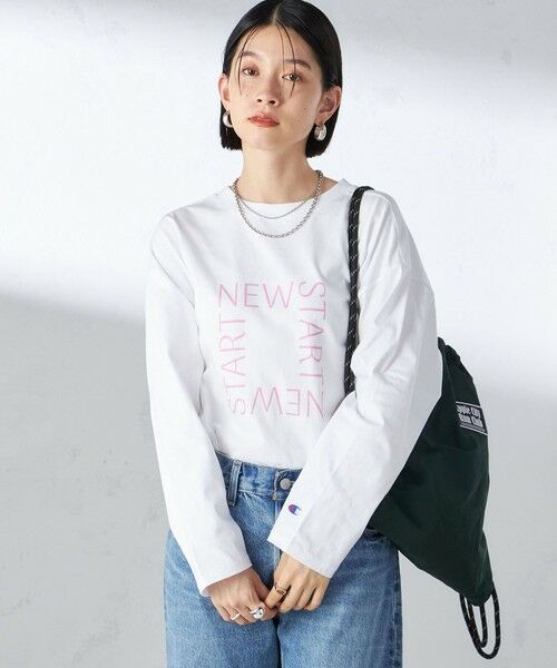 SHIPS for women / シップスウィメン カットソー（半袖以外） | 【SHIPS別注】Champion: ロング スリーブ TEE | 詳細23