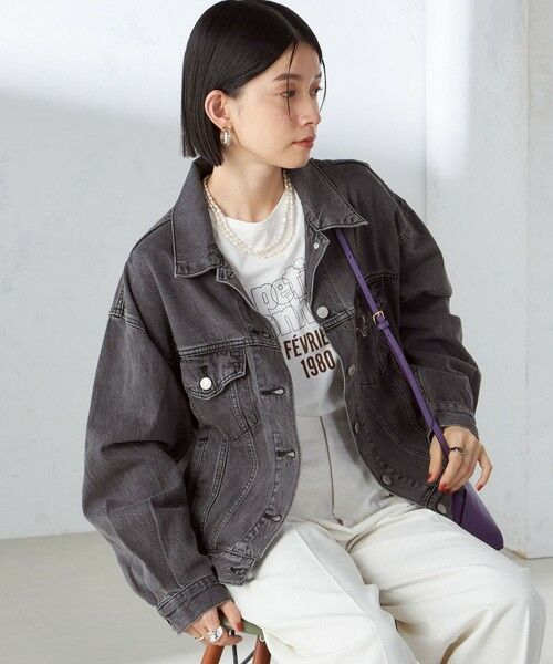 SHIPS for women / シップスウィメン Gジャン・デニムジャケット | Levi’s:90S TRUCKER | 詳細18