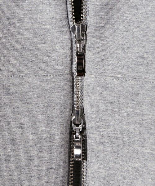 【未使用】Omekashi ポンチジップパーカー グレー Omekashi パーカー ポンチジップショートパーカー レディース