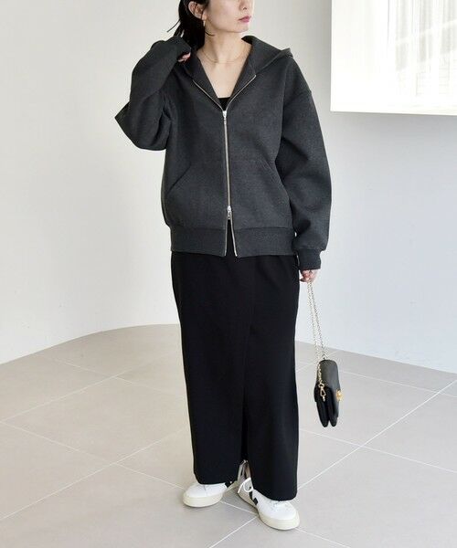 SHIPS / シップス パーカー | 《一部追加予約》quaranciel:〈洗濯機可能〉ポンチ ダブルジップ スウェット パーカー | 詳細27