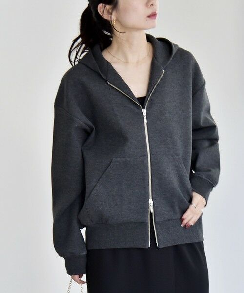 SHIPS / シップス パーカー | 《一部追加予約》quaranciel:〈洗濯機可能〉ポンチ ダブルジップ スウェット パーカー | 詳細29