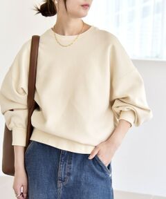 SHIPS / シップス スウェット | 《一部追加予約》quaranciel:〈洗濯機可能〉ポンチ ベーシック コンパクト スウェット