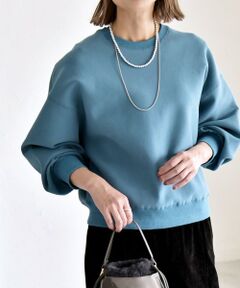 SHIPS / シップス スウェット | 《一部追加予約》quaranciel:〈洗濯機可能〉ポンチ ベーシック コンパクト スウェット