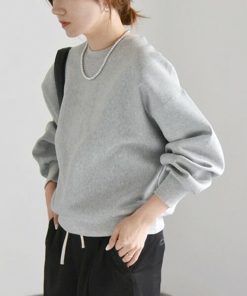 SHIPS / シップス スウェット | 《一部追加予約》quaranciel:〈洗濯機可能〉ポンチ ベーシック コンパクト スウェット | 詳細14