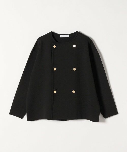 SHIPS / シップス カーディガン・ボレロ | 《一部追加予約》quaranciel:〈手洗い可能〉ニット ノーカラー ダブルジャケット カーディガン | 詳細6