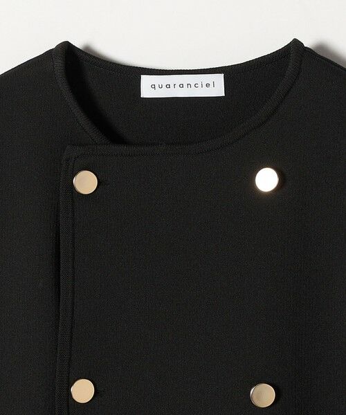 SHIPS / シップス カーディガン・ボレロ | 《一部追加予約》quaranciel:〈手洗い可能〉ニット ノーカラー ダブルジャケット カーディガン | 詳細8