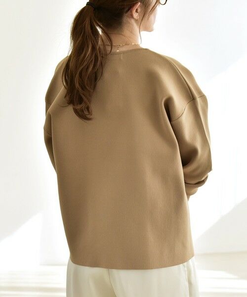 SHIPS / シップス カーディガン・ボレロ | 《一部追加予約》quaranciel:〈手洗い可能〉ニット ノーカラー ダブルジャケット カーディガン | 詳細18