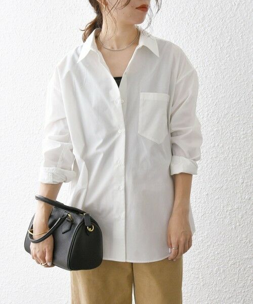 SHIPS / シップス シャツ・ブラウス | 《一部追加予約》SHIPS any:〈洗濯機可能〉REPREVE レギュラーカラー ルーズ ポケット シャツ | 詳細3