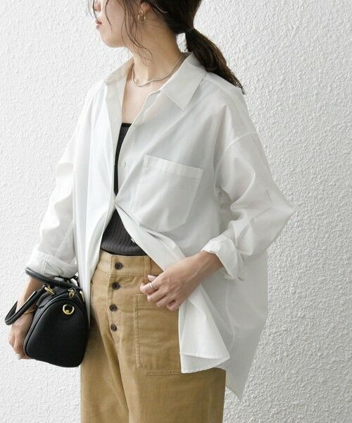 SHIPS / シップス シャツ・ブラウス | 《一部追加予約》SHIPS any:〈洗濯機可能〉REPREVE レギュラーカラー ルーズ ポケット シャツ | 詳細6