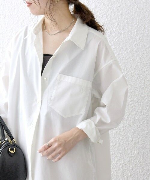 SHIPS / シップス シャツ・ブラウス | 《一部追加予約》SHIPS any:〈洗濯機可能〉REPREVE レギュラーカラー ルーズ ポケット シャツ | 詳細9