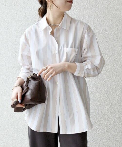 SHIPS / シップス シャツ・ブラウス | 《一部追加予約》SHIPS any:〈洗濯機可能〉REPREVE レギュラーカラー ルーズ ポケット シャツ | 詳細3