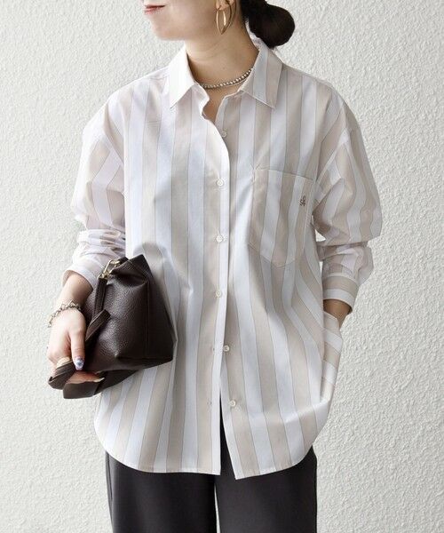 SHIPS / シップス シャツ・ブラウス | 《一部追加予約》SHIPS any:〈洗濯機可能〉REPREVE レギュラーカラー ルーズ ポケット シャツ | 詳細4