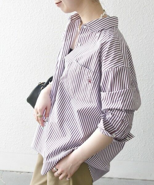 SHIPS / シップス シャツ・ブラウス | 《一部追加予約》SHIPS any:〈洗濯機可能〉REPREVE レギュラーカラー ルーズ ポケット シャツ | 詳細3