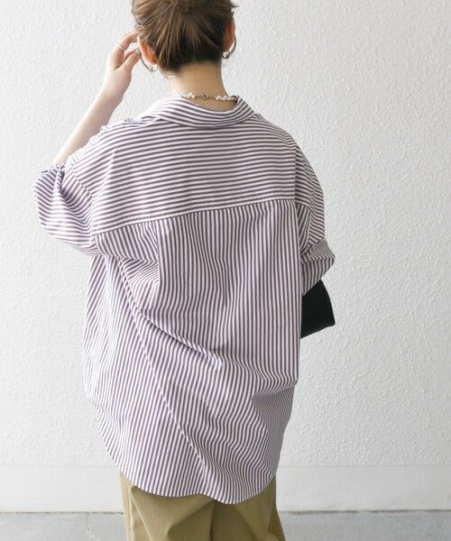 SHIPS / シップス シャツ・ブラウス | 《一部追加予約》SHIPS any:〈洗濯機可能〉REPREVE レギュラーカラー ルーズ ポケット シャツ | 詳細8