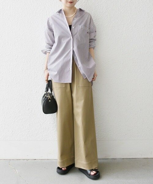 SHIPS / シップス シャツ・ブラウス | 《一部追加予約》SHIPS any:〈洗濯機可能〉REPREVE レギュラーカラー ルーズ ポケット シャツ | 詳細10