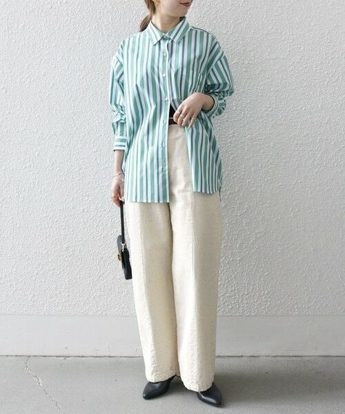 SHIPS / シップス シャツ・ブラウス | 《一部追加予約》SHIPS any:〈洗濯機可能〉REPREVE レギュラーカラー ルーズ ポケット シャツ | 詳細12