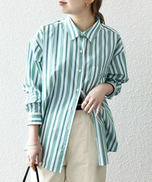 SHIPS / シップス シャツ・ブラウス | 《一部追加予約》SHIPS any:〈洗濯機可能〉REPREVE レギュラーカラー ルーズ ポケット シャツ | 詳細23