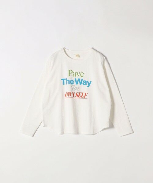 SHIPS / シップス Tシャツ | 【SHIPS any別注】THE KNiTS:〈洗濯機可能〉ラウンドヘム ロゴ ロングスリーブ TEE | 詳細10