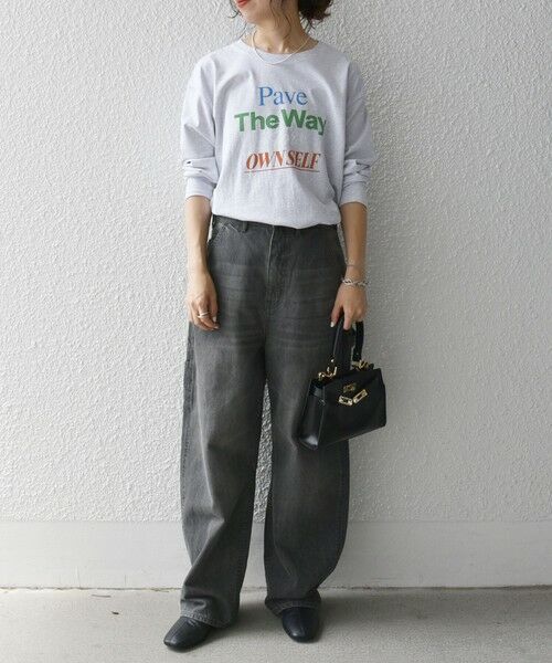 SHIPS / シップス Tシャツ | 【SHIPS any別注】THE KNiTS:〈洗濯機可能〉ラウンドヘム ロゴ ロングスリーブ TEE | 詳細12