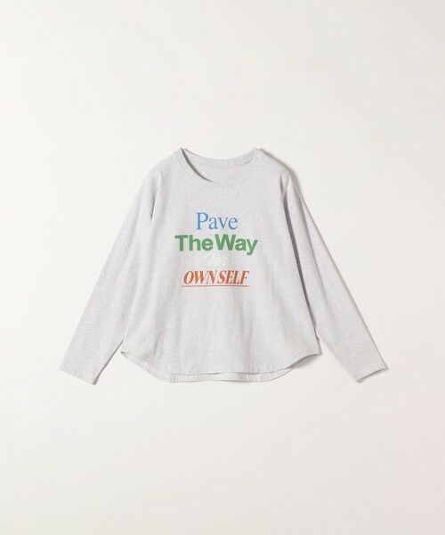 SHIPS / シップス Tシャツ | 【SHIPS any別注】THE KNiTS:〈洗濯機可能〉ラウンドヘム ロゴ ロングスリーブ TEE | 詳細17