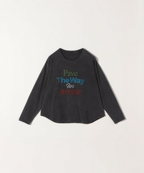 SHIPS / シップス Tシャツ | 【SHIPS any別注】THE KNiTS:〈洗濯機可能〉ラウンドヘム ロゴ ロングスリーブ TEE | 詳細30