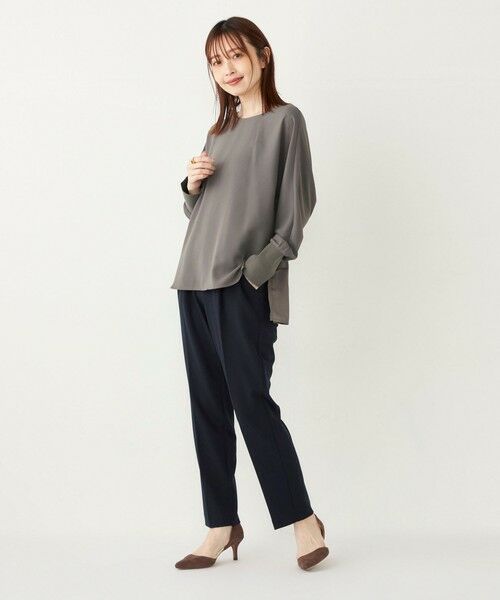 SHIPS for women / シップスウィメン シャツ・ブラウス | SHIPS Colors:〈手洗い可能〉ジョーゼット バック切り替え トップス | 詳細8