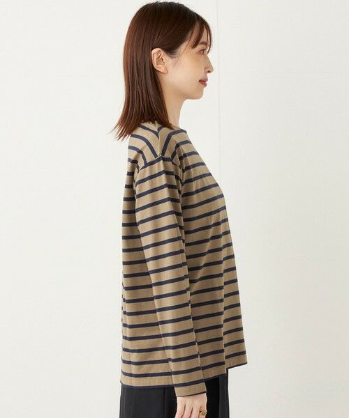 SHIPS / シップス Tシャツ | SHIPS Colors:コットン レイヤード TEE 3（ロンT）◇ | 詳細6